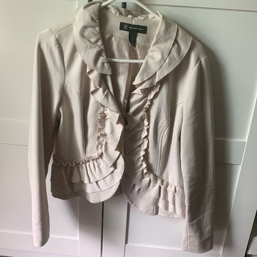 Light Tan Ruffled Jacket
